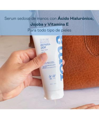 Valquer Laboratorios VALQUER Repairing serum for dry and cracked hands Intensive hydration for irritated skin Lightweight and antiaging texture with hyaluronic acid and jojoba 100 ml - Buy Online on GoSupps.com