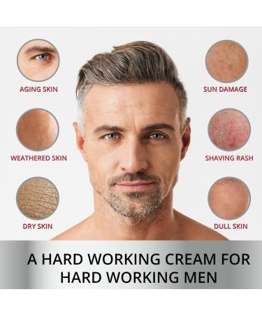 ADVANCED Moisturiser for men Face Moisturiser Men Anti aging Face Cream Men Hydrating Moisturiser for Dry Skin and Sensitive Skin with Vitamin E & Hyaluronic Acid Expert Formula Mens Skincare - Buy Online on GoSupps.com