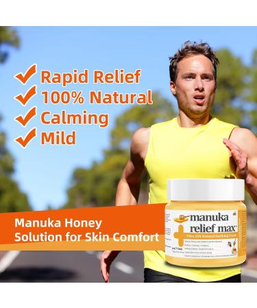 Balanitis Relief Cream - 100% Organic Manuka Honey & Tea Tree Oil Balm for Itch & Redness | Fast-Acting Soothing Ointment | 2 Fl Oz - Buy Online on GoSupps.com