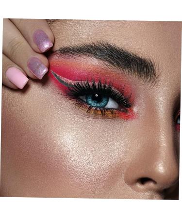 FRCOLOR 4 Pairs False Eyelashes Eye Makeup Sticker Sparkle Stickers Women Wispy Eye Lashes Eye Line Sticker 4x1.5cm Pink - Buy Online on GoSupps.com