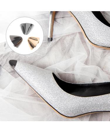CALLARON 3 Pairs High Heel Pointed Caps - Metal Shoe Protectors for Women | Dress Shoe Repair & Decoration | Triangle Toe Caps 2.80x2.70x1.80CM - Buy Online on GoSupps.com