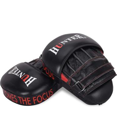Curved Boxing Mitts - Hunter Essential MMA Sparring Training Focus Pads (Pair) - Buy Online on GoSupps.com