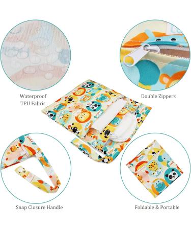 Fenfang Diaper Pocket Wetbag - 3 Reusable Waterproof Laundry Bags for Cloth Diapers & Kindergarten - Orange Organizer - Buy Online on GoSupps.com