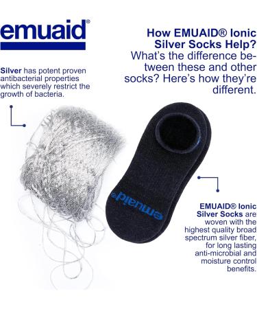 EMUAIDMAX Nail Fungus Ointment Bundle with Silver Ionic Socks - Maximum Strength Solution - Buy Online on GoSupps.com