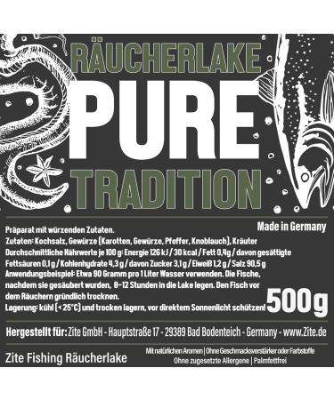 Zite Fishing Smoking Brine 500g - Natural Spice Mixture for Smoking Trout Eel & More - Pure Tradition - Buy Online on GoSupps.com