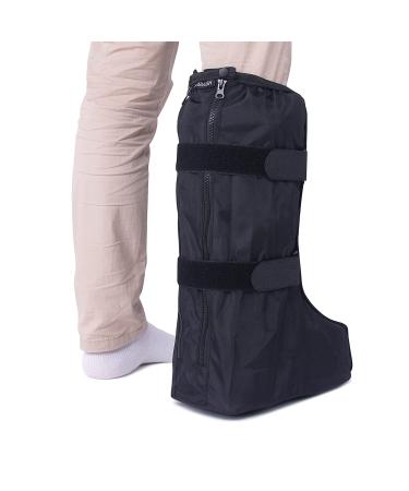 ARUNNERS Walking Boot Cover for Medical Brace - Black Tall Medium with Hook Loop - Buy Online on GoSupps.com