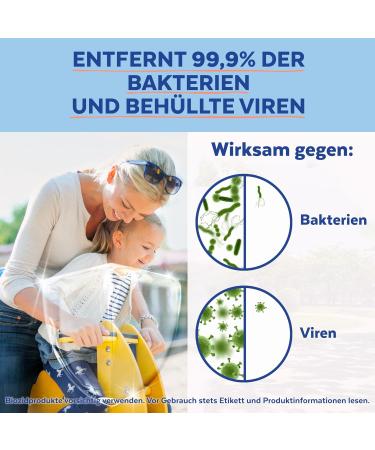 Sagrotan 2in1 Disinfection Wipes - 8x15 Wet Wipes for Hands & Surfaces - Eco-Friendly Packaging - Ocean Scent - Buy Online on GoSupps.com