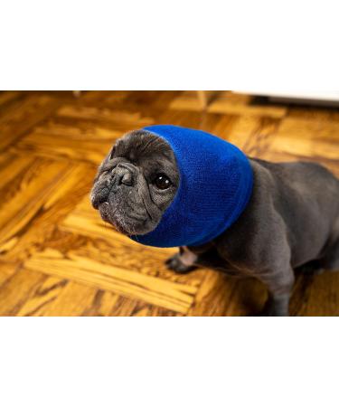 Pet Hoodz for Dog Anxiety | Calming Ear Protection & Fur Care - X-Large Hooded Sweater in Gray Black Blue - Buy Online on GoSupps.com