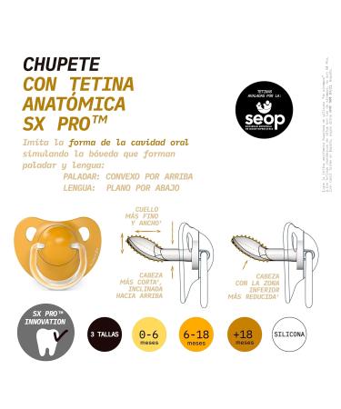 Suavinex Dreams Flat Duo Yellow Pacifier - 2 Silicone Pieces for Infants | International Shipping - Buy Online on GoSupps.com