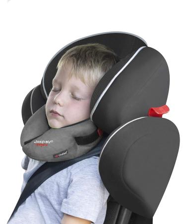 SANDINI SleepFix Kids Outlast Child Neck Pillow - Supportive Temperature-Regulating Neck Cushion for Car, Bike, and Travel - Prevents Head Tilting - Anthracite - Buy Online on GoSupps.com