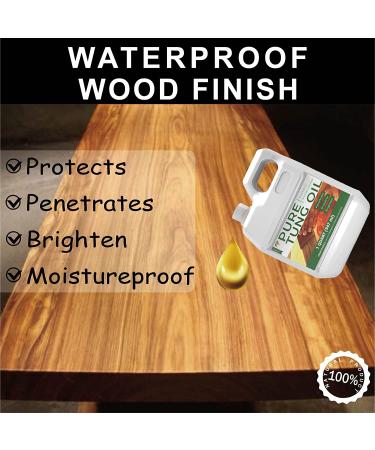 Godora 32 oz Pure Tung Oil for Wood Finishing - Waterproof Indoor & Outdoor Tung Oil for Furniture & Countertops - Buy Online on GoSupps.com