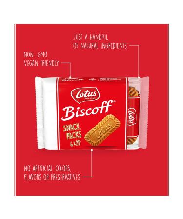 Lotus Biscoff Caramelized Biscuit Cookies - 144 Cookies, Vegan, 3.28 oz (Pack of 12) - Buy Online on GoSupps.com