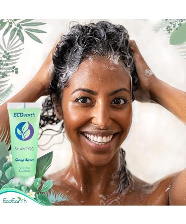 EcoEarth Hotel Toiletries Bundle - 100 Pieces, Spring Breeze, 1 oz each - 4-Piece Set: Bar Soap, Shampoo, Conditioner, Body Lotion - Bulk Mini Guest Amenities - Buy Online on GoSupps.com