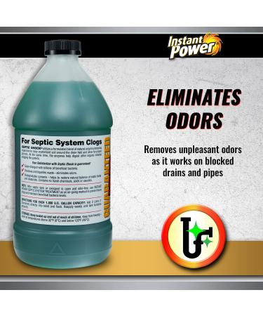 Instant Power Heavy Duty Drain Opener 2 Lt - 67.6 oz Liquid Drain Cleaner  for All States - Safe for Septic Tanks - Cleans Pipe Walls - 20x More  Effective in the