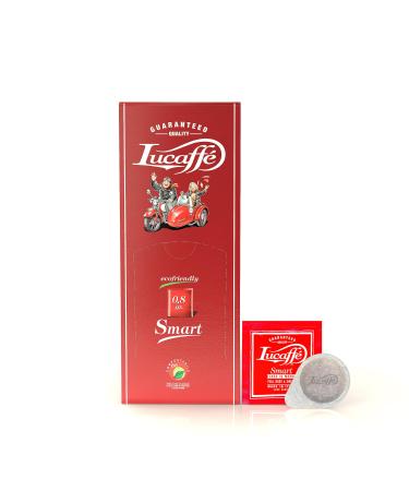 Lucaffé, Smart Gourmet, Miscela Rossa, Compostable Paper Pods Ø35 mm, 100% Arabica, Only for Lucaffé Smart Pod Coffee Machines