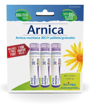Arnica Montana 30ch Pack of 3 tubes Boiron Homeopathic Medicine Multi Dose Tube & Arnicare Bruise Swelling Bumps and Oedema Natural Sourced 45 Gram - Buy Online on GoSupps.com