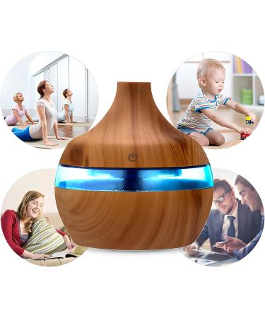 Retoo Aroma Diffuser - Essential Oils Ultrasonic Humidifier & Aromatherapy Lamp with LED Lighting for Bedroom Office Yoga & Spa - Buy Online on GoSupps.com