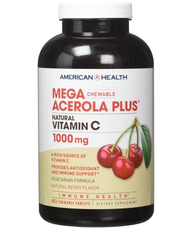 American Health MEGA ACEROLA 1000MG, 60 WAF