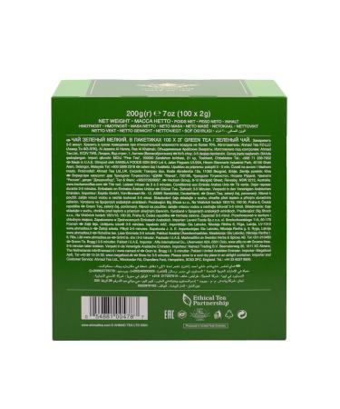 Ahmad Tea Green Tea Green Tea Teabags 100 ct - Caffeinated & Sugar-Free Green Tea 100 Count (Pack of 1) - Buy Online on GoSupps.com