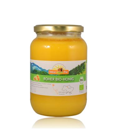 Organic honey from beekeeping pure not thrown or heated contains flower pollen beeswax and other natural components (1000 g raw honey organic) - Buy Online on GoSupps.com