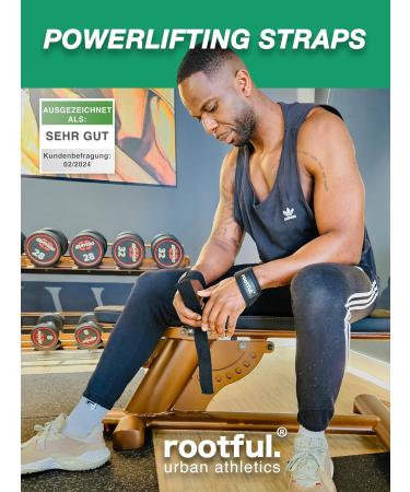 Rootful. Train Aids | 100% Robust Lifting Straps for Bodybuilding Fitness & CrossFit | Padded for Men & Women | Premium German Quality - Buy Online on GoSupps.com