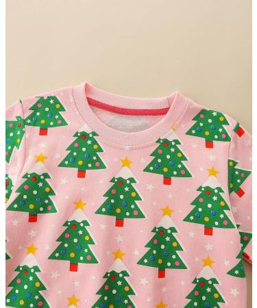 Girls Cotton Sweatshirt | Long Sleeve Pullover | Toddler Clothes | Age 1-12 Years | Christmas Trees - Buy Online on GoSupps.com