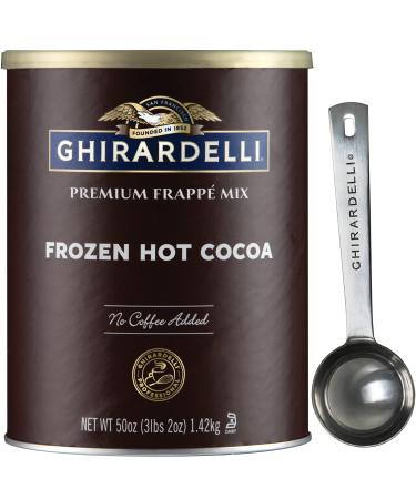 Ghirardelli - Frozen Hot Cocoa Premium Frapp 3.12lbs with Ghirardelli Stamped Barista Spoon