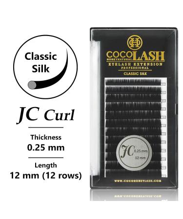 COCO Honey Lash Eyelash Extensions - Classic JC Curl 0.25mm Faux Mink 12mm Individual Lashes | International Shipping - Buy Online on GoSupps.com