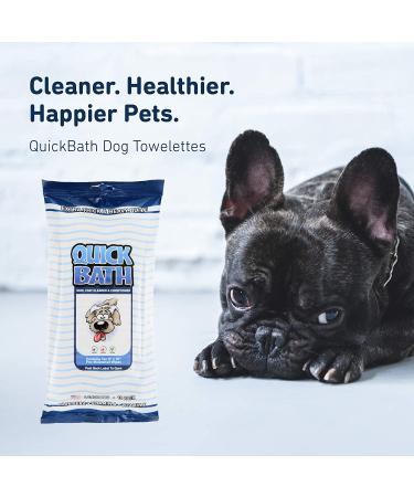International Veterinary Sciences Quick Bath Large Dog Wipes - Skin & Coat Cleaner Conditioner (10 Pack) - Buy Online on GoSupps.com