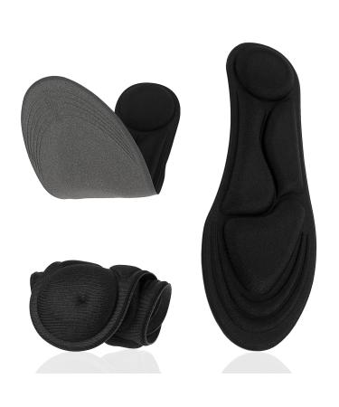 WLLHYF Memory Foam Insoles for Women Shoe Insoles Replacement Innersoles for Slippers Sneakers Running Shoes Boots Liners Comfort Cushioning Shoe Insert Shock Absorption/Foot Pain Relief(W:4.5-8.5US