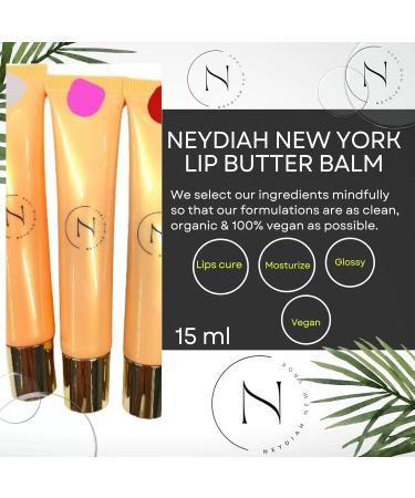 NEYDIAH Vegan Lip Butter Balm | Moisturizer & Healer for All Ages | Glossy Shea Butter Formula | 100% Natural & Bio Ingredients | International Shipping Available - Buy Online on GoSupps.com