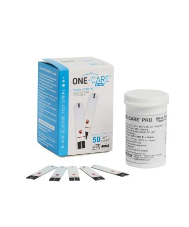 MediVena ONE-Care PRO Glucose Strips for Professional Use 50ct
