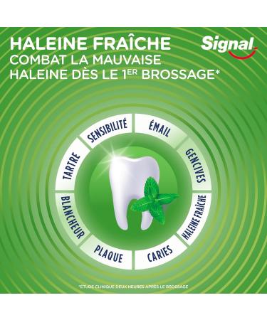 SIGNAL - Integral 8 Nature Fresh Breath Toothpaste Prebiotic Effect - Complete Protection 3x more effective - 95% ingredients of natural origin - 75ml - Buy Online on GoSupps.com