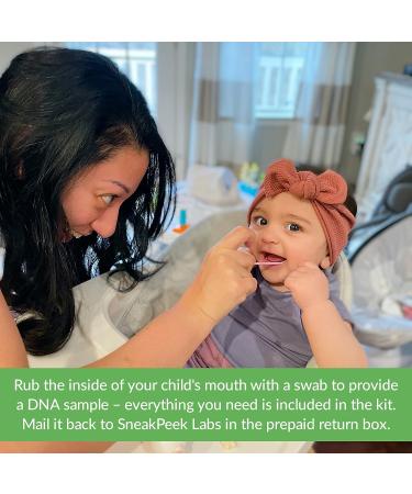 SneakPeek Traits DNA Test Kit - DNA-Based Report with Eyes, Hair, and Height Traits - Buy Online on GoSupps.com
