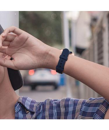 5 Pack Slim Silicone Bands for Fitbit Versa 2 / Versa / Versa Lite - Small Black/Gray/White/Wine Red/Navy Blue - Replacement Wristbands for Women and Men - Buy Online on GoSupps.com