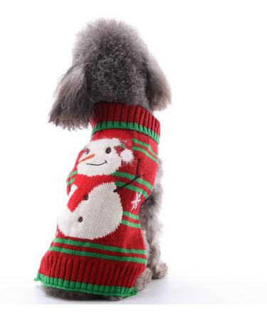 XL Snowman Dog Sweater - Cozy Cotton Costume for Christmas & Winter Celebrations | Trendy Pet Holiday Apparel - Buy Online on GoSupps.com