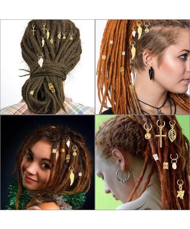 Tecbeauty 236 Pieces Hair Jewelry for Women - Braids Rings Cuffs Clips Aluminum Beads Dreadlock Accessories - Box Storage - 16 Shapes - Buy Online on GoSupps.com