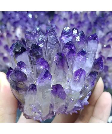 Room Decoration Amethyst Rough Stone 1pc Natural Crystal Cluster Amethyst White Ore Purple Quartz Stone Raw Crystals (Size : 350-400g) - Buy Online on GoSupps.com