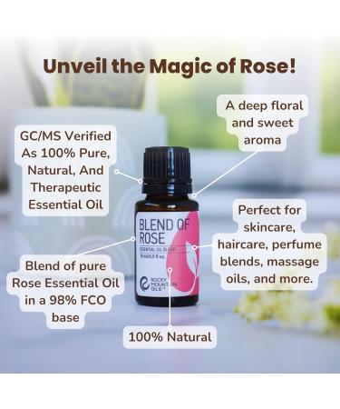 Shop Premium 15ml Rose Blend Essential Oil - International Shipping Available - Buy Online on GoSupps.com