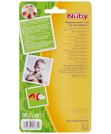 Nuby ID5362 Fruit Teat Replacement Set - 3 Pieces for Effortless Feeding | International Shipping Available - Buy Online on GoSupps.com