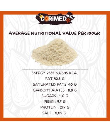 Powdered Almonds 1 Kg | 100% Natural | Ideal for recipes and for making almond milk and almond-based drinks - Buy Online on GoSupps.com