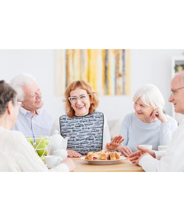 Classic BIB Designs Essl tchen for Adults - Reusable & Washable Car Pattern Clothing Protection for Men & Women - Buy Online on GoSupps.com