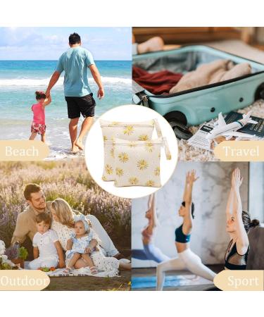 Felfang Diaper Bag Set - 2 Wetbag Organizers Reusable Fabric Diapers (Cactus & Yellow Flower) - Stylish & Eco-Friendly | Shop Internationally! - Buy Online on GoSupps.com