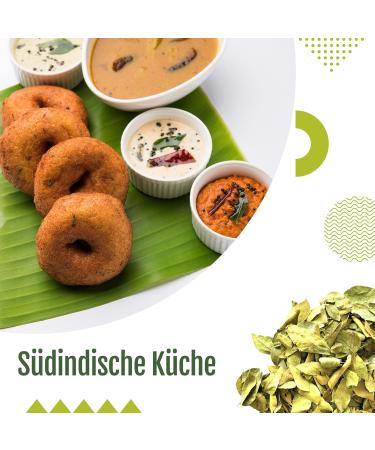 Organic Curry Leaves 50g - Dried Curry Leaves for Authentic Indian Ayurveda | Premium Quality | Omveda - Buy Online on GoSupps.com