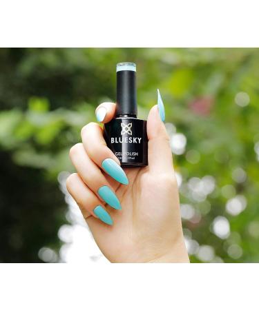 Bluesky Gel Nail Polish Water Games SS2016 Light Blue Long Lasting Chip Resistant 10 ml (Requires Drying Under UV LED Lamp) - Buy Online on GoSupps.com