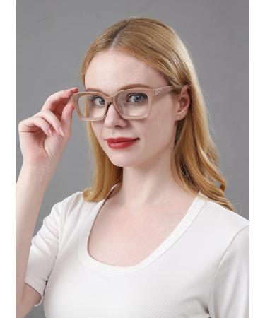 Shop REAVEE 2 Pack Oprah Style Oversized Reading Glasses | Blue Light Blocking Retro Square Readers for Men & Women (Red/Coffee 1.5x) - Perfect for Global Shipping - Buy Online on GoSupps.com
