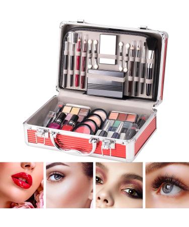  G n rique Makeup Set Multi-Functional Makeup Case Eyeshadow Kit Blush Palette Eyebrow Pencil Lipstick Set Nail Polish Brush For Women Travel & Parties - Buy Online on GoSupps.com