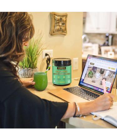 Warrior Strong Wellness Certified Organic Greens Powder - 30 Servings - Green Superfood Powder Energy Boost Detox Drink Fruit and Vegetable Powder Apple Cider Vinegar Green Tea Extract - Buy Online on GoSupps.com