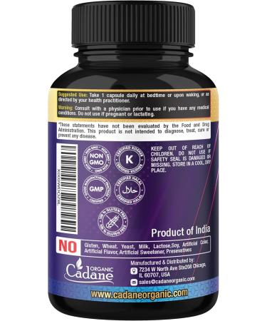 Organic Cadane Moringa Leaf Boswellia Quercetin Supplement - 90 Veggie Capsules - Buy Online on GoSupps.com