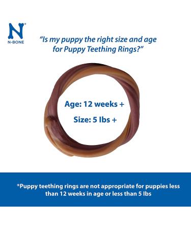 N-Bone Puppy Teething Rings Chicken Flavor 6-Count - 7.2 oz - Chew Toys for Teething Puppies - Buy Online on GoSupps.com